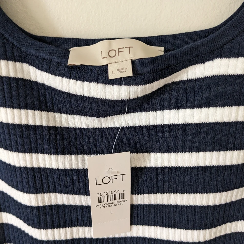 LOFT Ribbed Sweater Tank - Picture 7 of 8